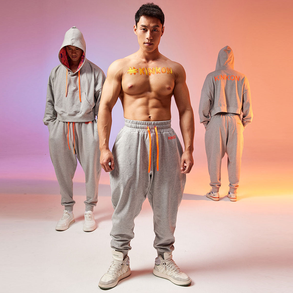 KINKON Jogger Sweatpants Melange