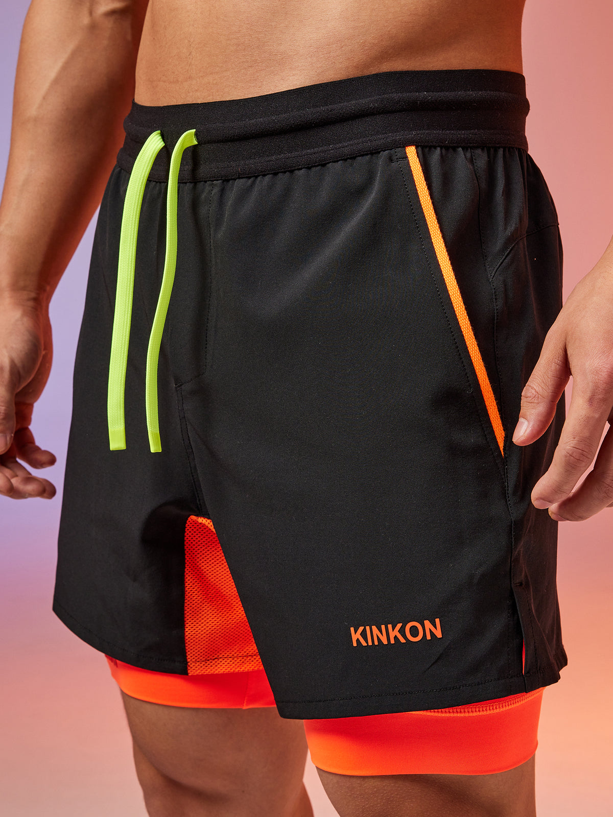 KINKON Double-Layer Recycled Coconut Fiber Shorts