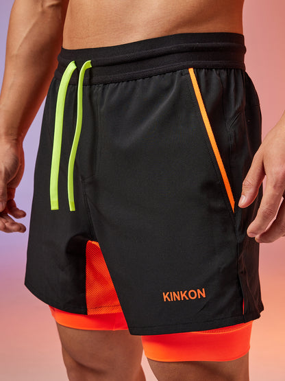 KINKON Double-Layer Recycled Coconut Fiber Shorts