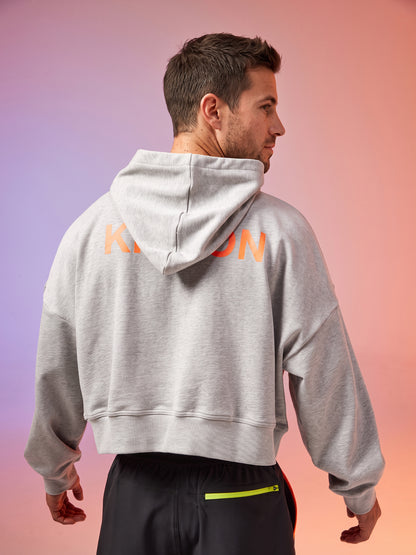 KINKON Cropped Hoodie Melange