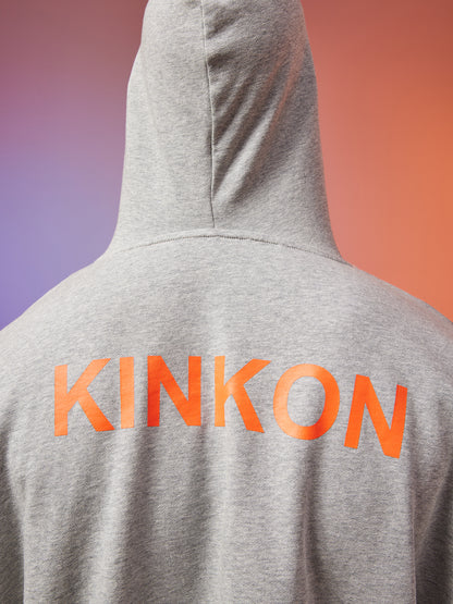 KINKON Cropped Hoodie Melange