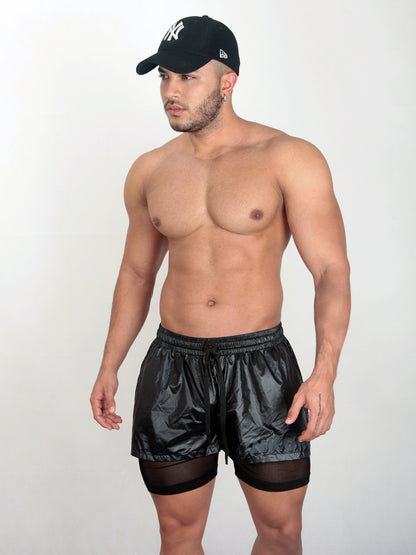 KINKON 2-in-1 Sheer Training Shorts
