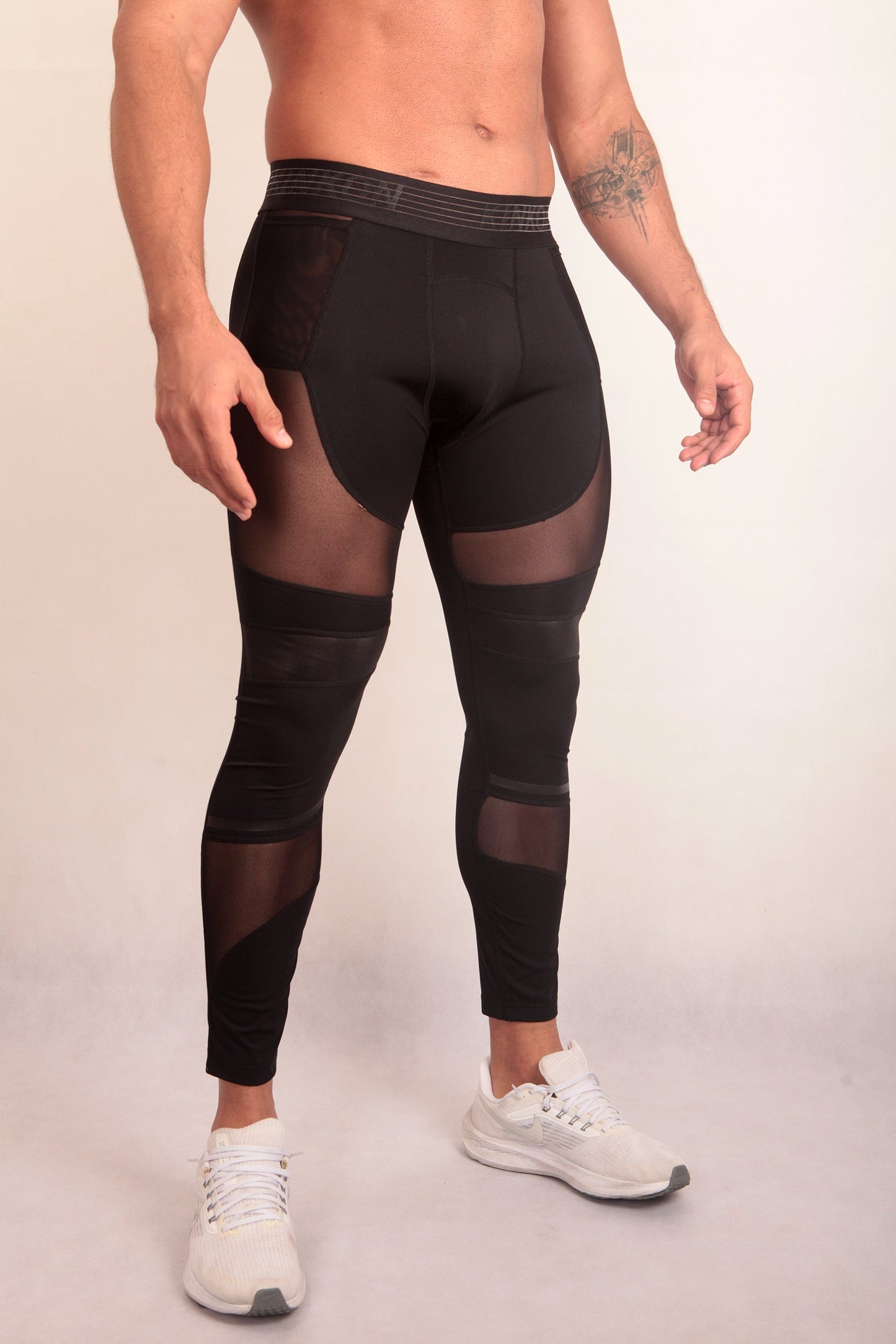 KINKON Paneled mesh Tights